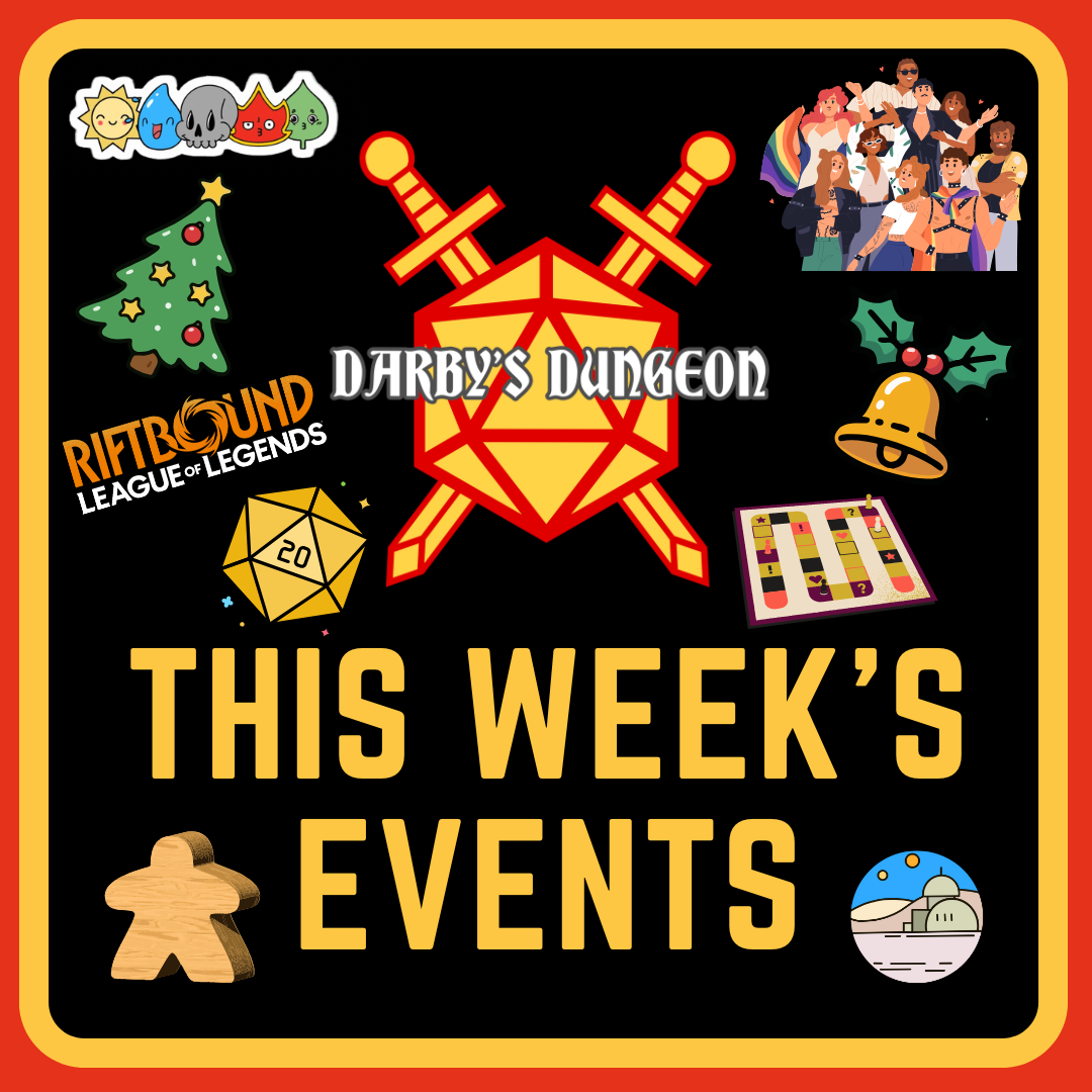 Events for the Week of Dec. 22nd