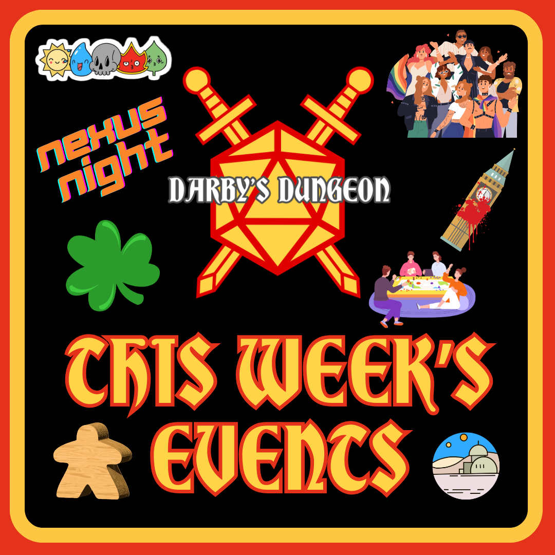 Events for the Week of Mar. 16th