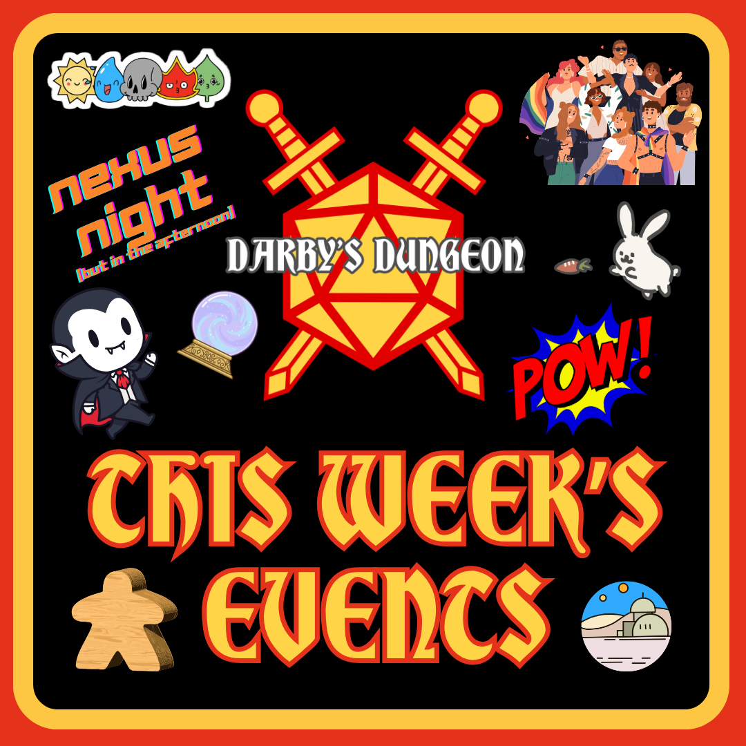 Events for the Week of Mar. 30th