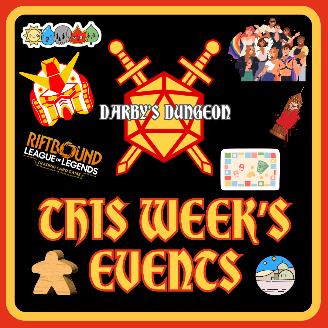 Events for the Week of Apr. 20th
