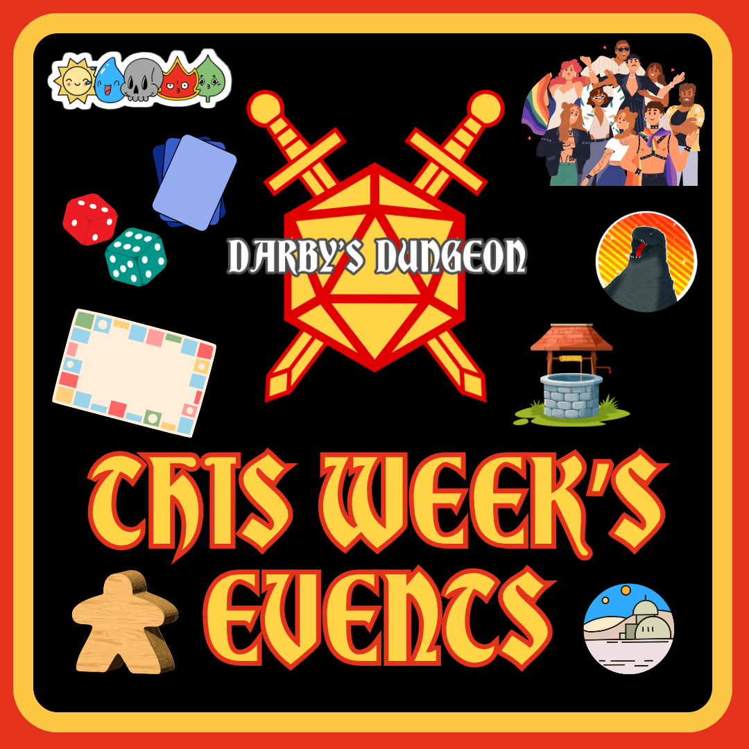 Events for the Week of May 25th