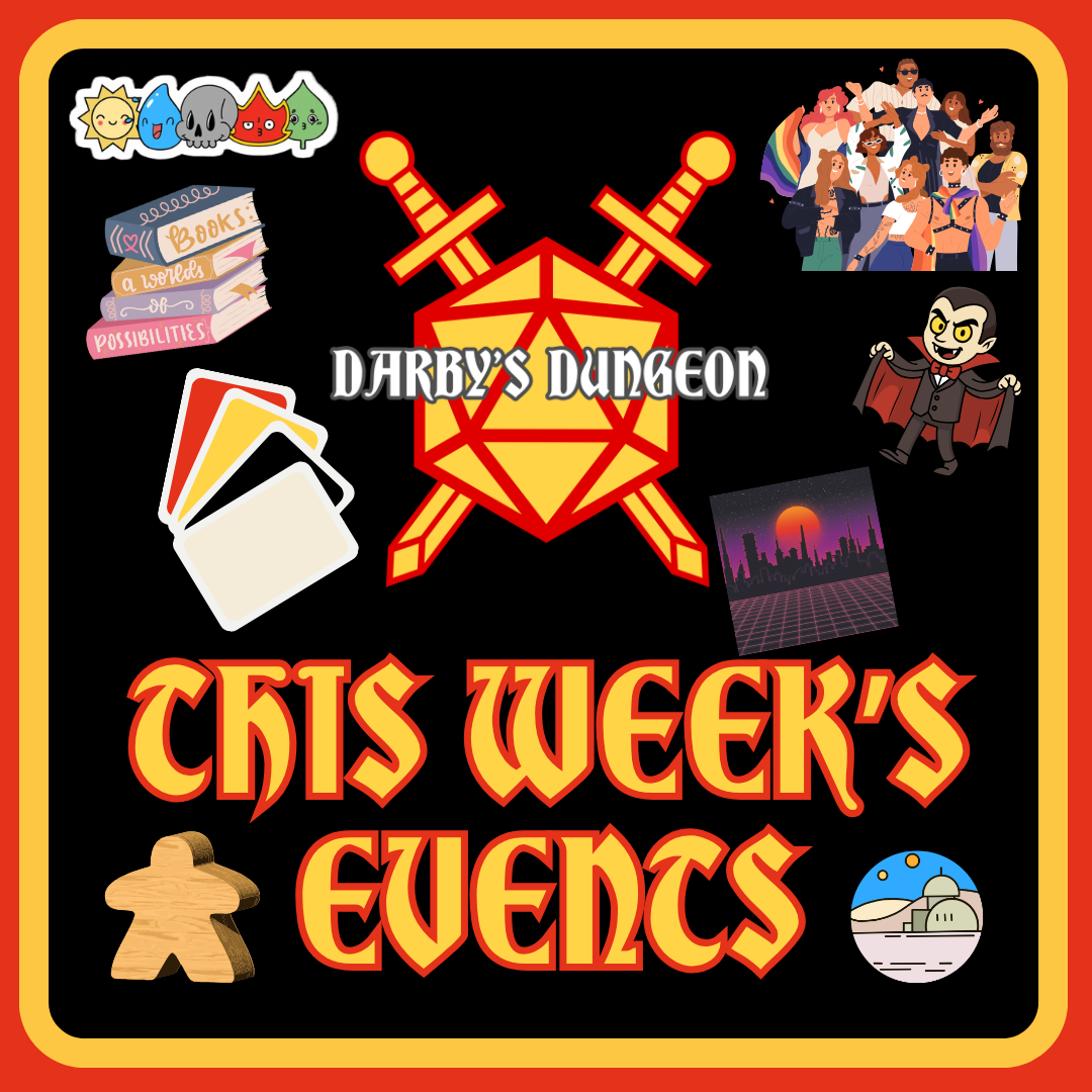 Events for the Week of Jun. 1st