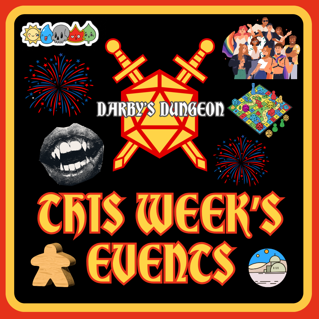 Events for the Week of Jun. 29th