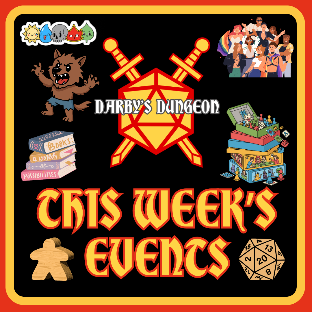 Events for the Week of Aug. 31st