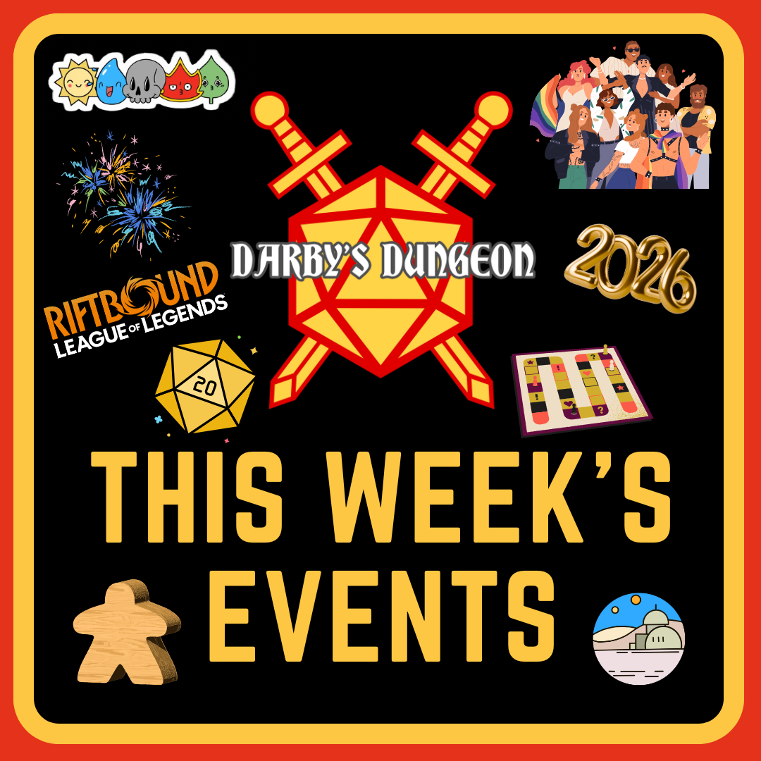 Events for the Week of Dec. 29th