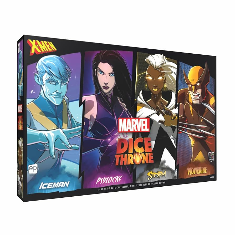 Marvel Dice Throne: X-Men Box 1 Fighters (Iceman, Psylocke, Storm & Wolverine)