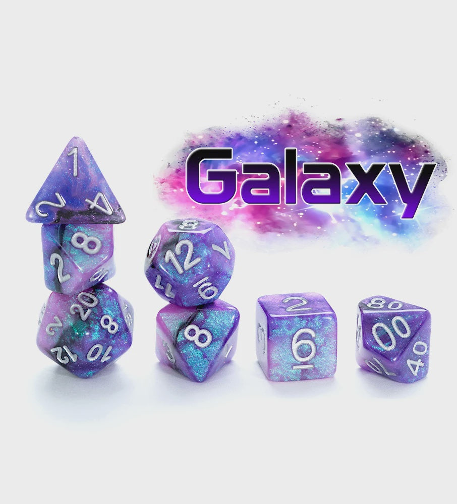 Gate Keeper Games: 7-Die Set - Aether Dice - Galaxy