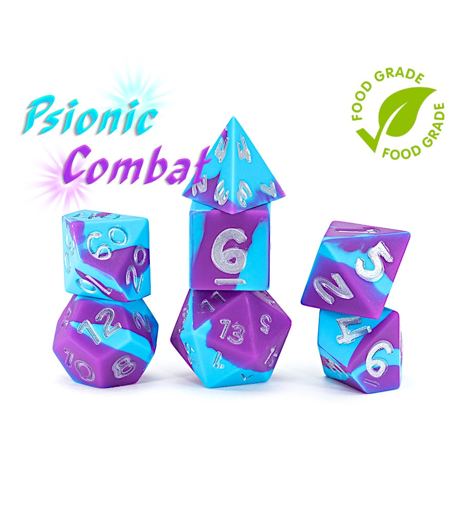 Gate Keeper Games: 7-Die Set - Anti-Stress Dice - Psionic Combat