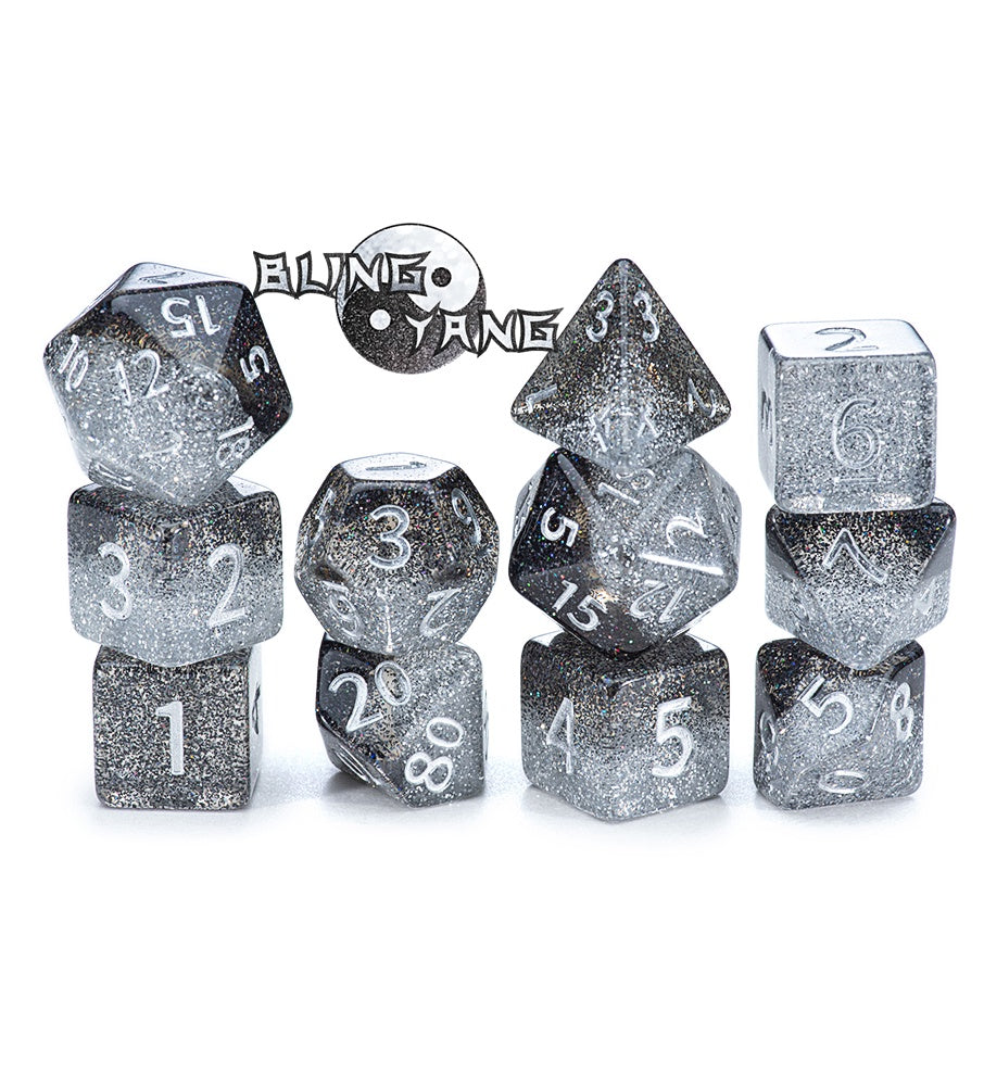 Gate Keeper Games: 11-Die Set - Halfsies Dice - Bling Yang