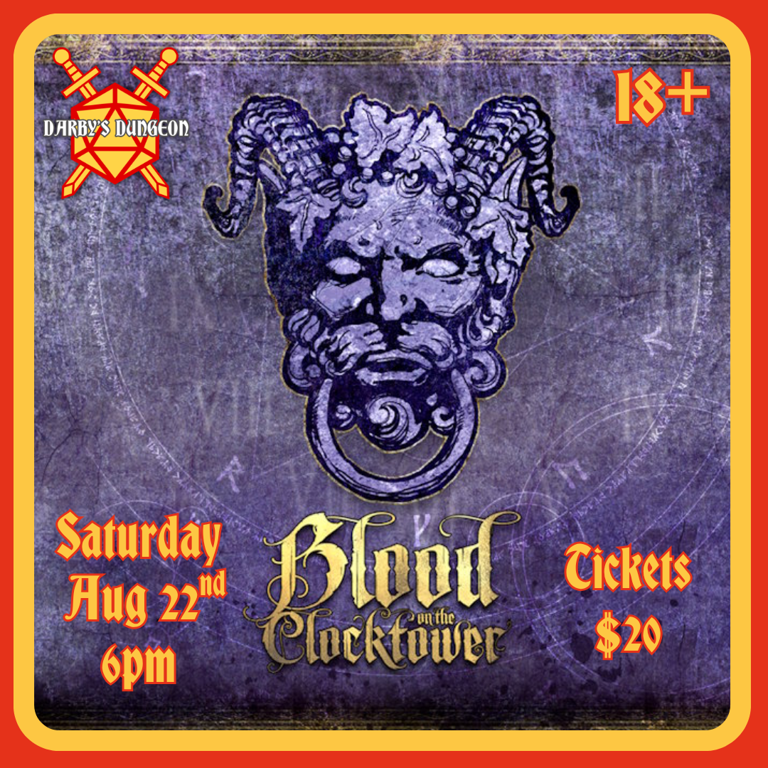 Blood on the Clocktower - Aug 22nd at 6:00pm