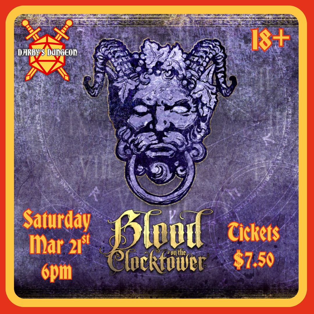 Blood on the Clocktower - Mar 21st at 6:00 PM