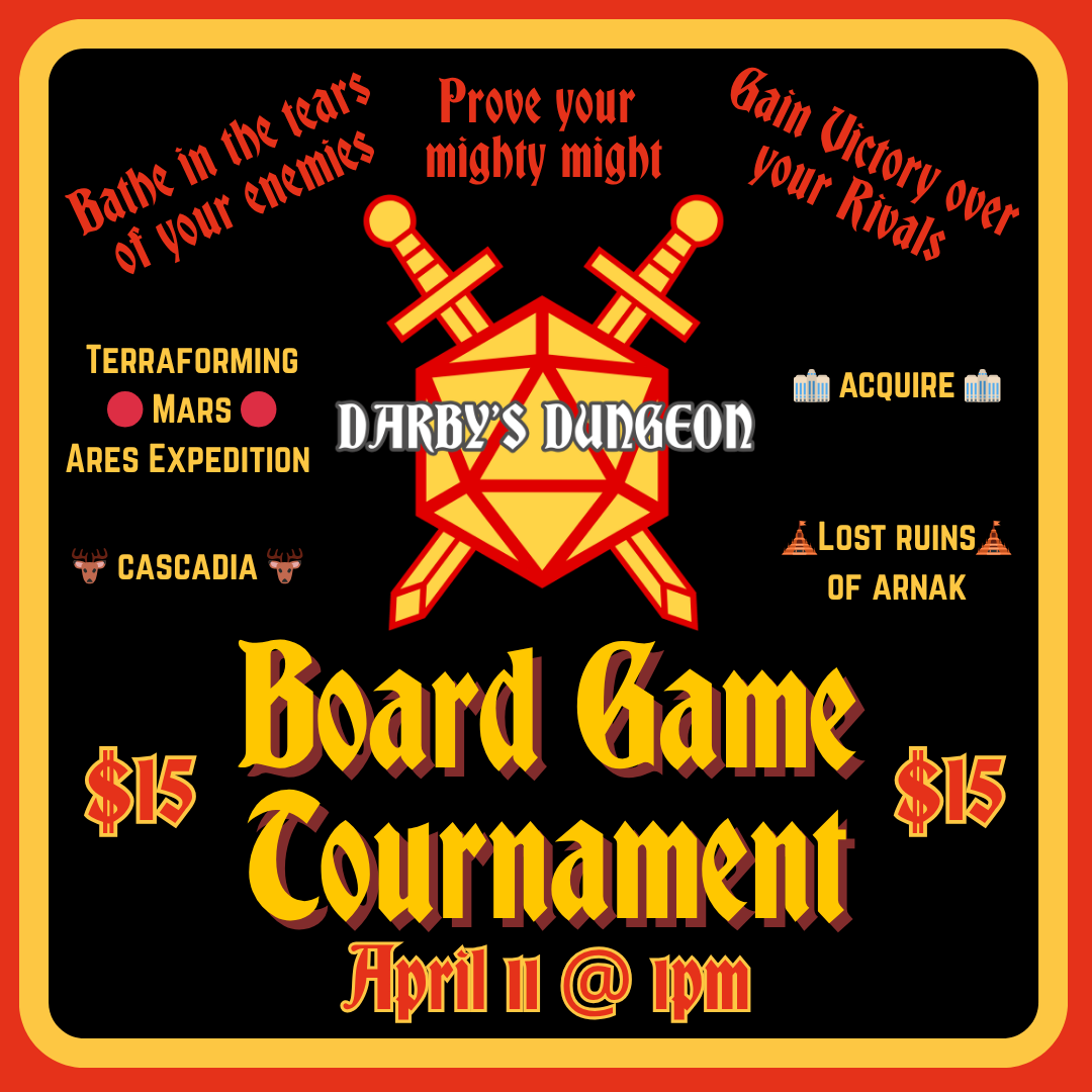 Board Game Tournament - Apr. 11th at 1pm