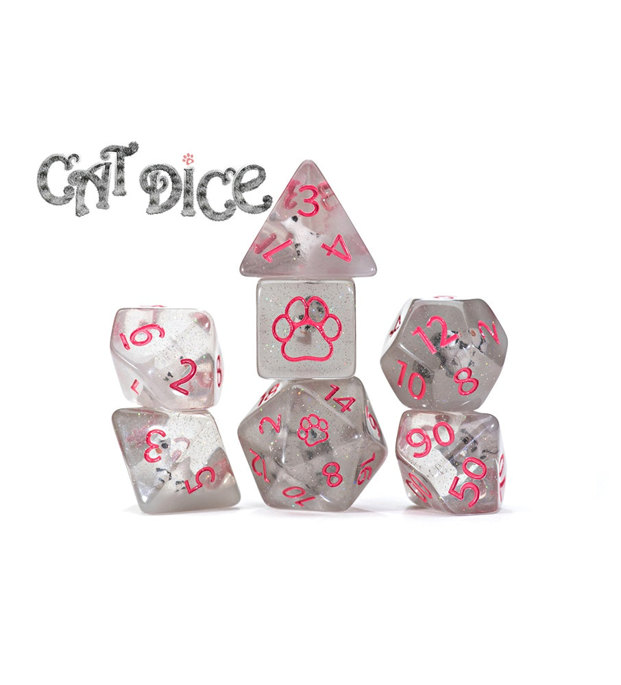 Gate Keeper Games: 7-Die Set - Inclusion Dice - Cat Dice