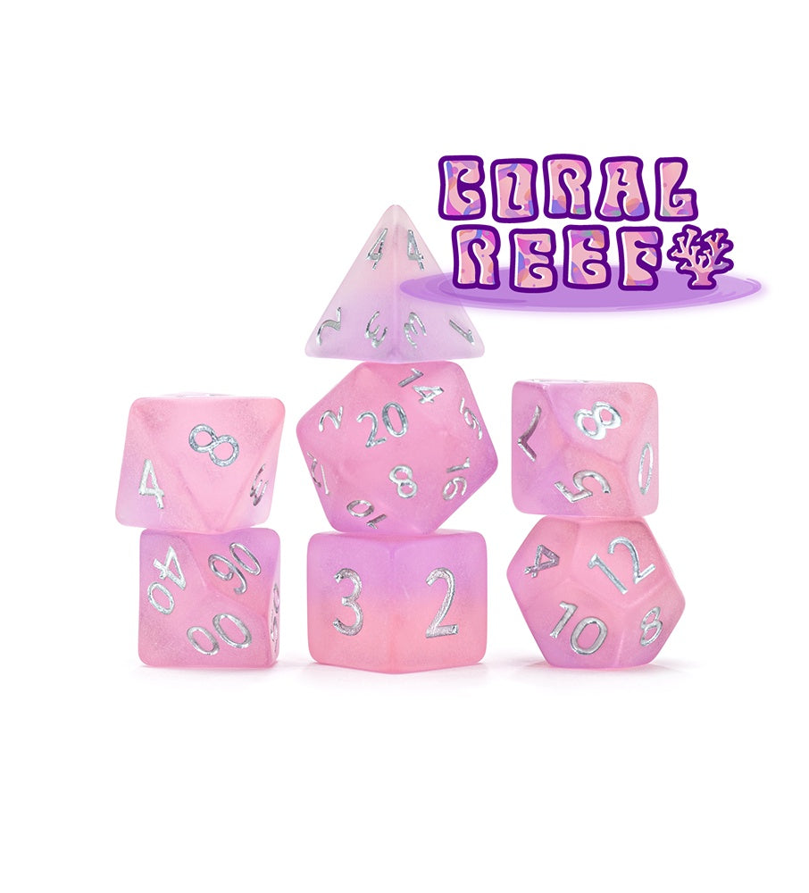 Gate Keeper Games: 7-Die Set - Sea Glass - Coral Reef