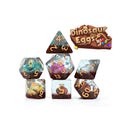 Gate Keeper Games: 7-Die Set - Inclusion Dice - Dinosaur Eggs