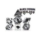 Gate Keeper Games: 7-Die Set - Inclusion Dice - Black Dragon Scales