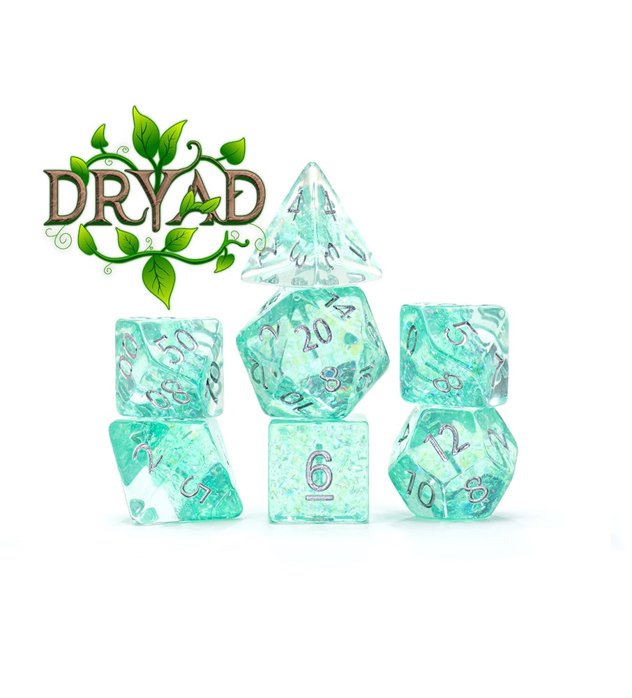 Gate Keeper Games: 7-Die Set - Holographic Dice - Dryad