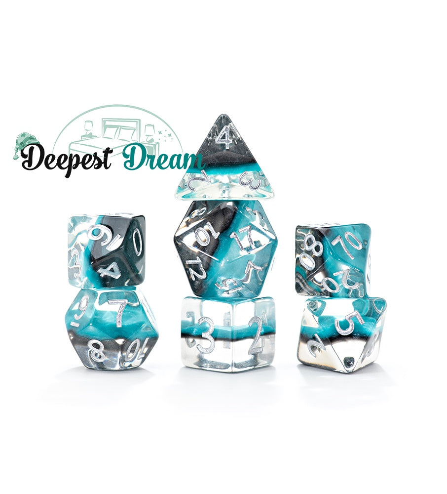 Gate Keeper Games: 7-Die Set - Eclipse Dice - Deepest Dream