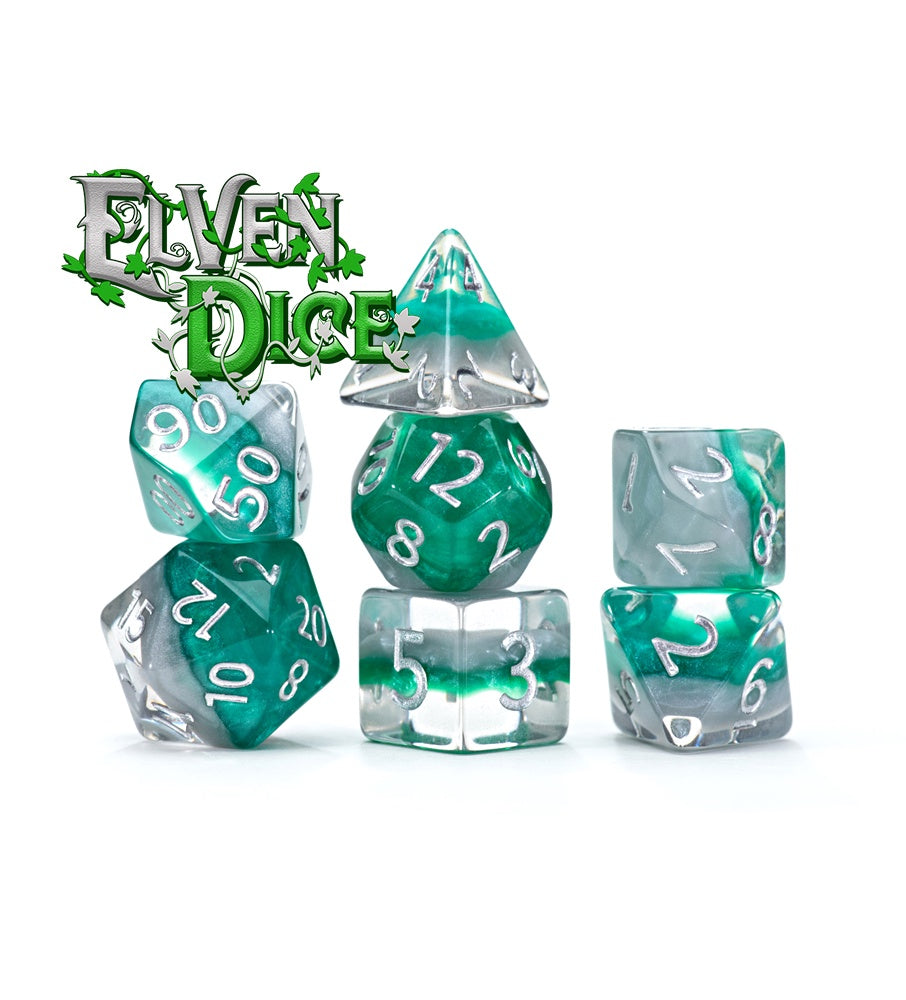 Gate Keeper Games: 11-Die Set - Eclipse Dice - Elven Dice