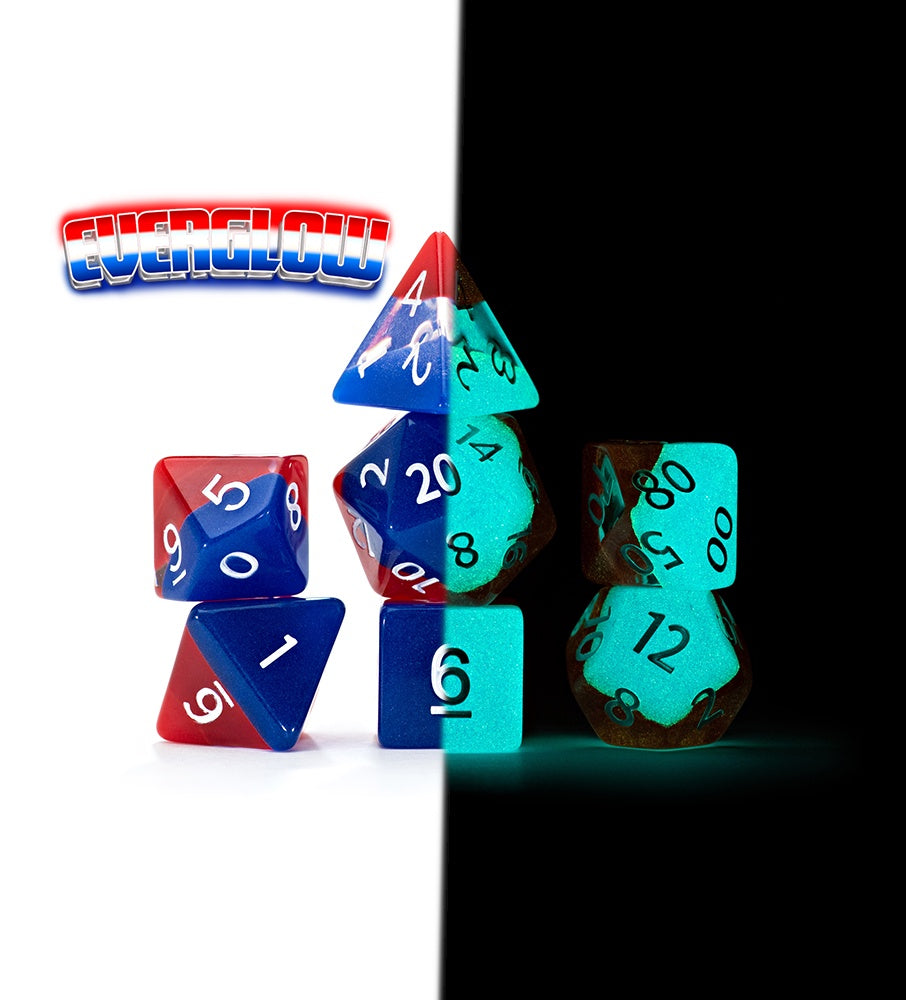 Gate Keeper Games: 7-Die Set - Radiant Dice - Everglow