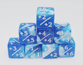 Counters for Magic - White & Blue Glitter (8)