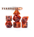 Gate Keeper Games: 7-Die Set - Aether Dice - Fireball