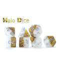 Gate Keeper Games: 7-Die Set - Halfsies Dice - Halo Dice