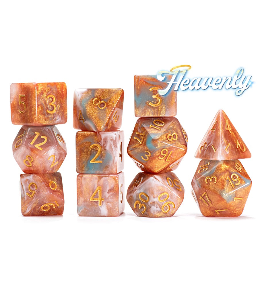 Gate Keeper Games: 11-Die Set - Aether Dice - Heavenly