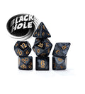 Gate Keeper Games: 7-Die Set - Mercurial Dice - Black Hole