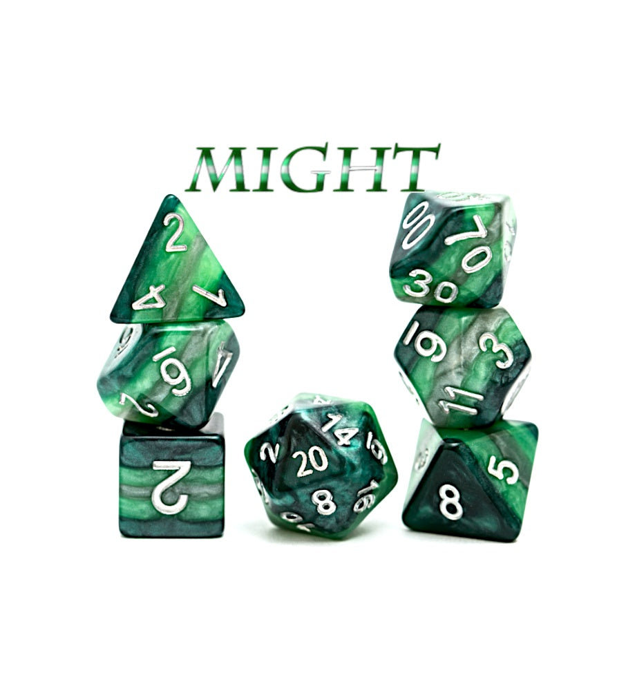 Gate Keeper Games: 7-Die Set - Reality Shards - Might