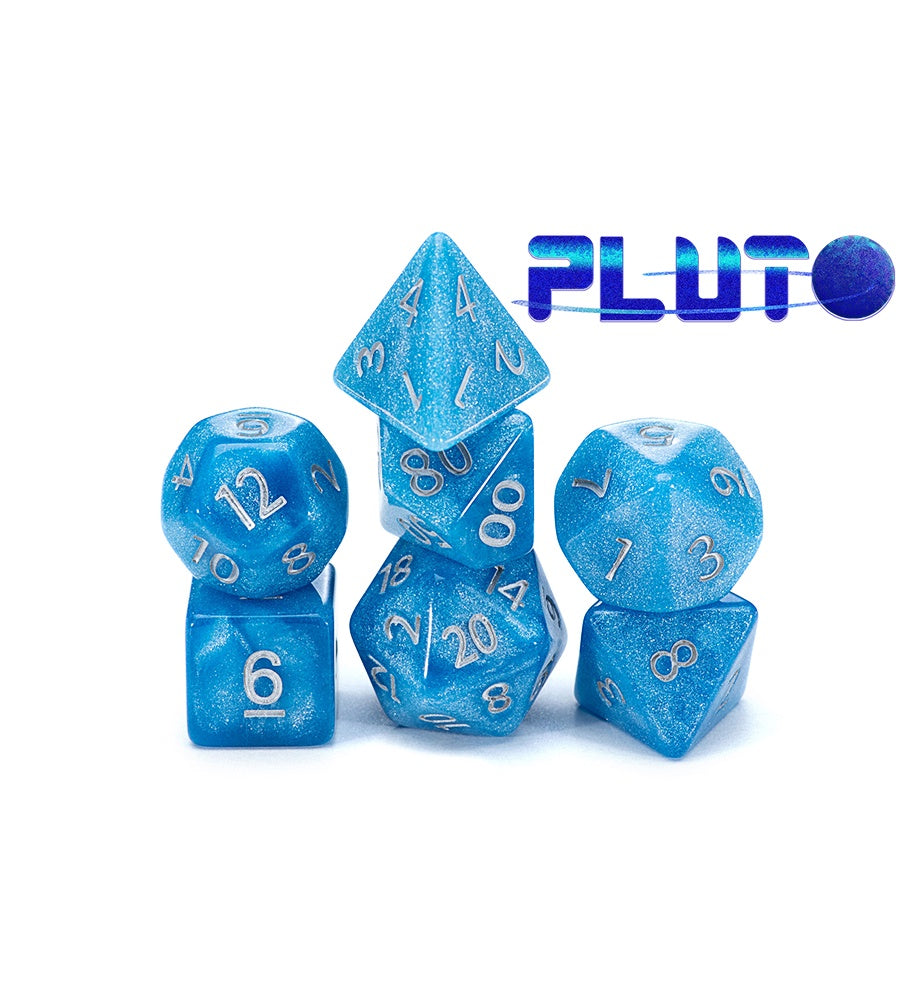 Gate Keeper Games: 7-Die Set - Mercurial Dice - Pluto