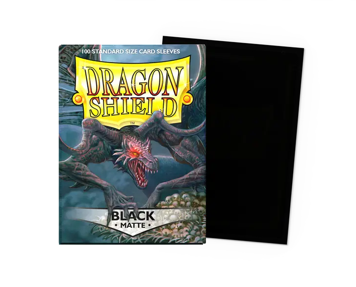 Dragon Shield: Standard Sleeves: Matte - Black