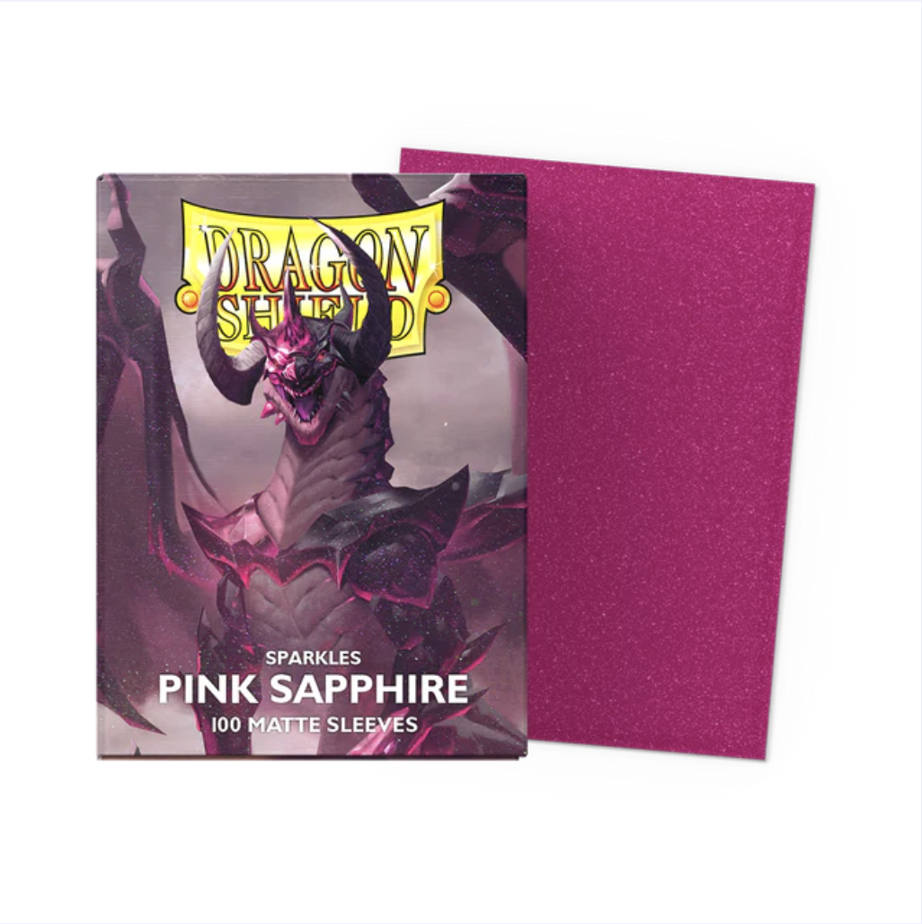 Dragon Shield: Standard Sleeves: Matte - Sparkles Pink Sapphire