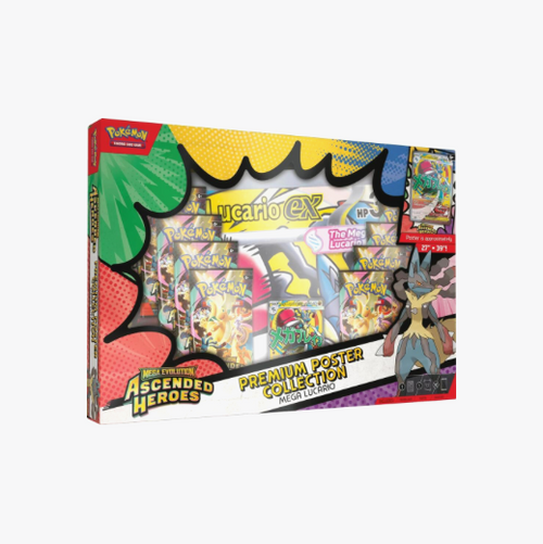 (PREORDER) Pokemon TCG: Mega Evolution 02.5 Ascended Heroes - Premium Poster Collection [Mega Lucario / Mega Gardevoir]