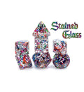 Gate Keeper Games: 7-Die Set - Inclusion Dice - Stained Glass