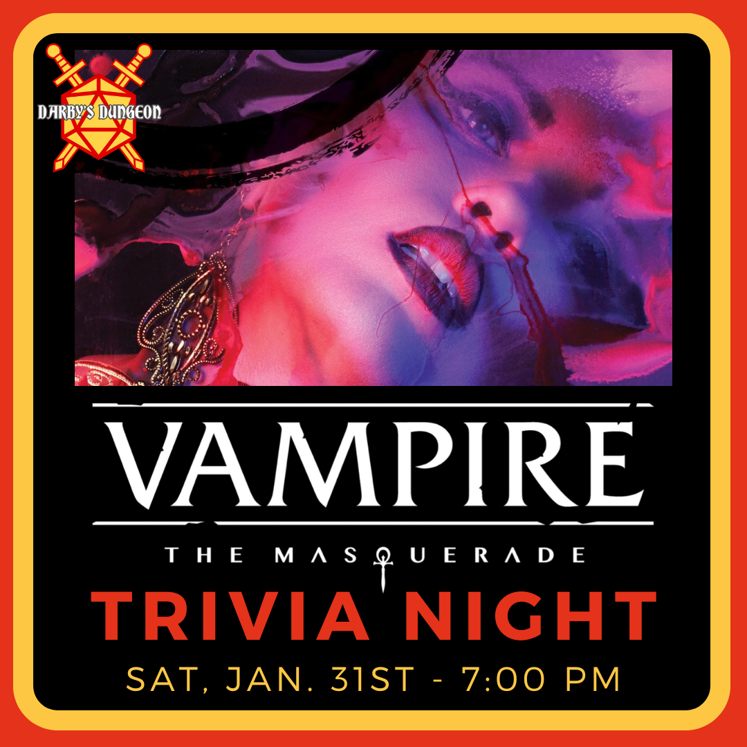 Vampire the Masquerade Trivia Night | Jan 31 at 7pm