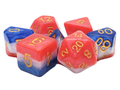 Old School Dice: 7-die Set: Gradients - American Flag