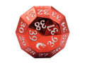 Old School Dice: Metal D40 Spindown - Electric Red