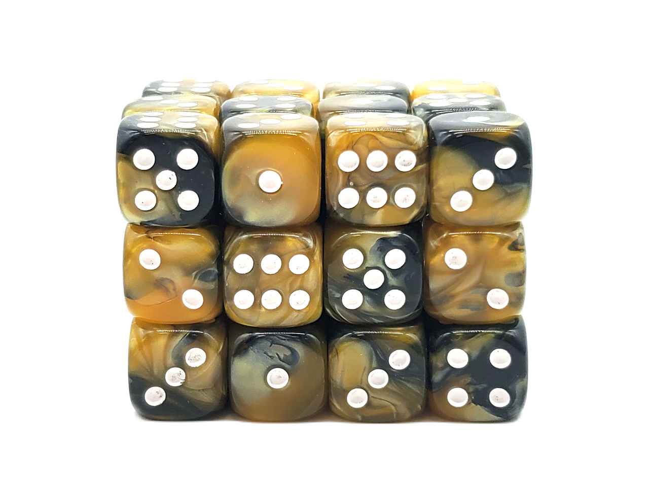 Old School Dice: 36d6: Vorpal - Black & Gold