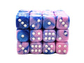 Old School Dice: 36d6: Vorpal - Blue & Pink