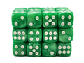 Old School Dice: 36d6: Pearl Drop - Jade Green