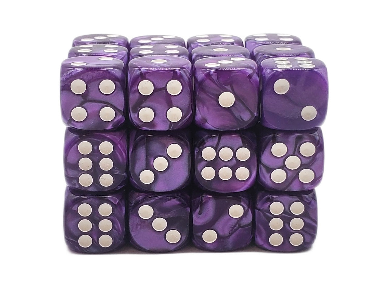 Old School Dice: 36d6: Pearl Drop - Purple