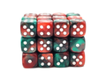 Old School Dice: 36d6: Vorpal - Red & Green