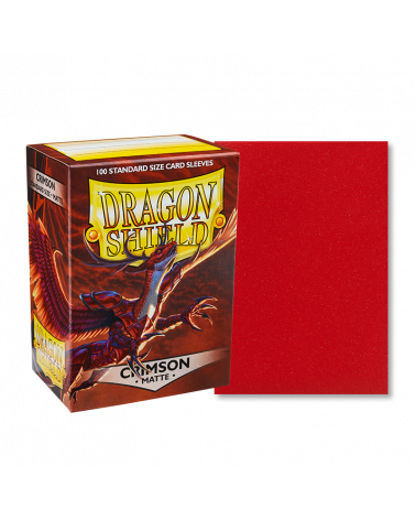 Dragon Shield: Standard Sleeves: Matte - Crimson