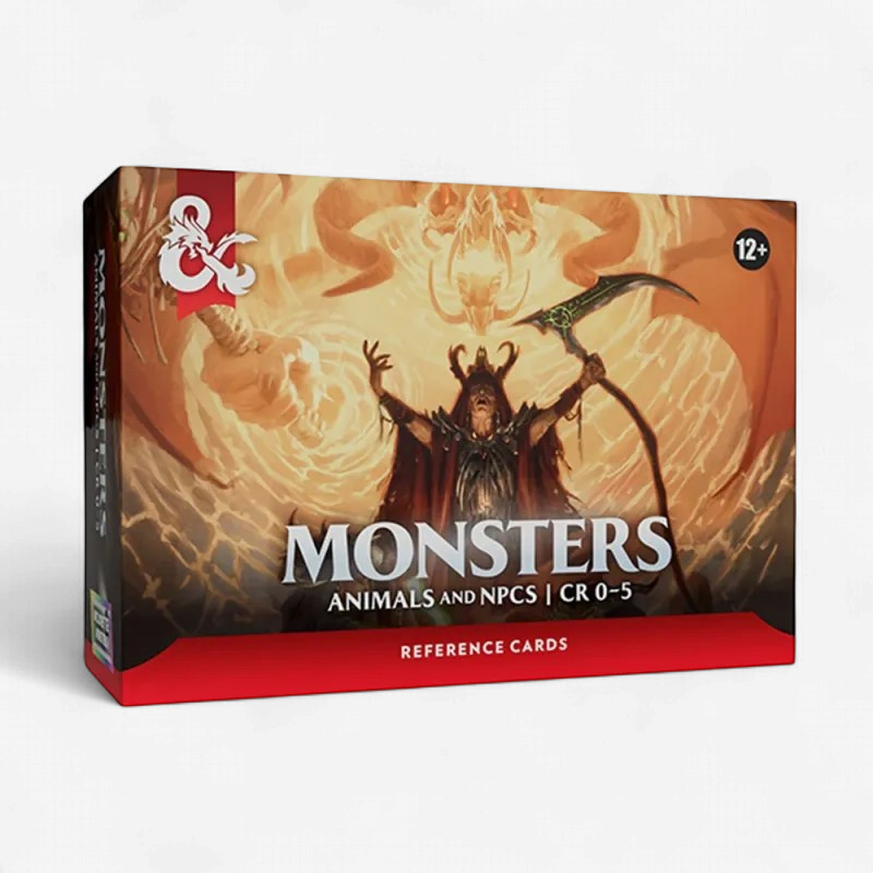 D&D 5e: Reference Cards - Trove Monsters - Animals and NPCs