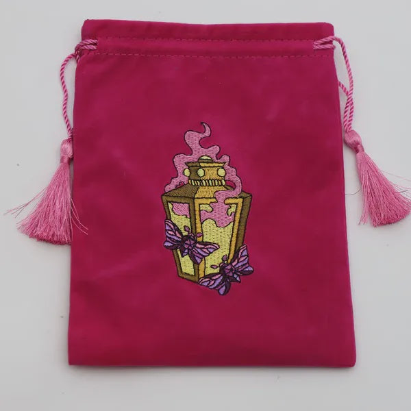 Dice Bag - Moonlit Lantern (Pink)