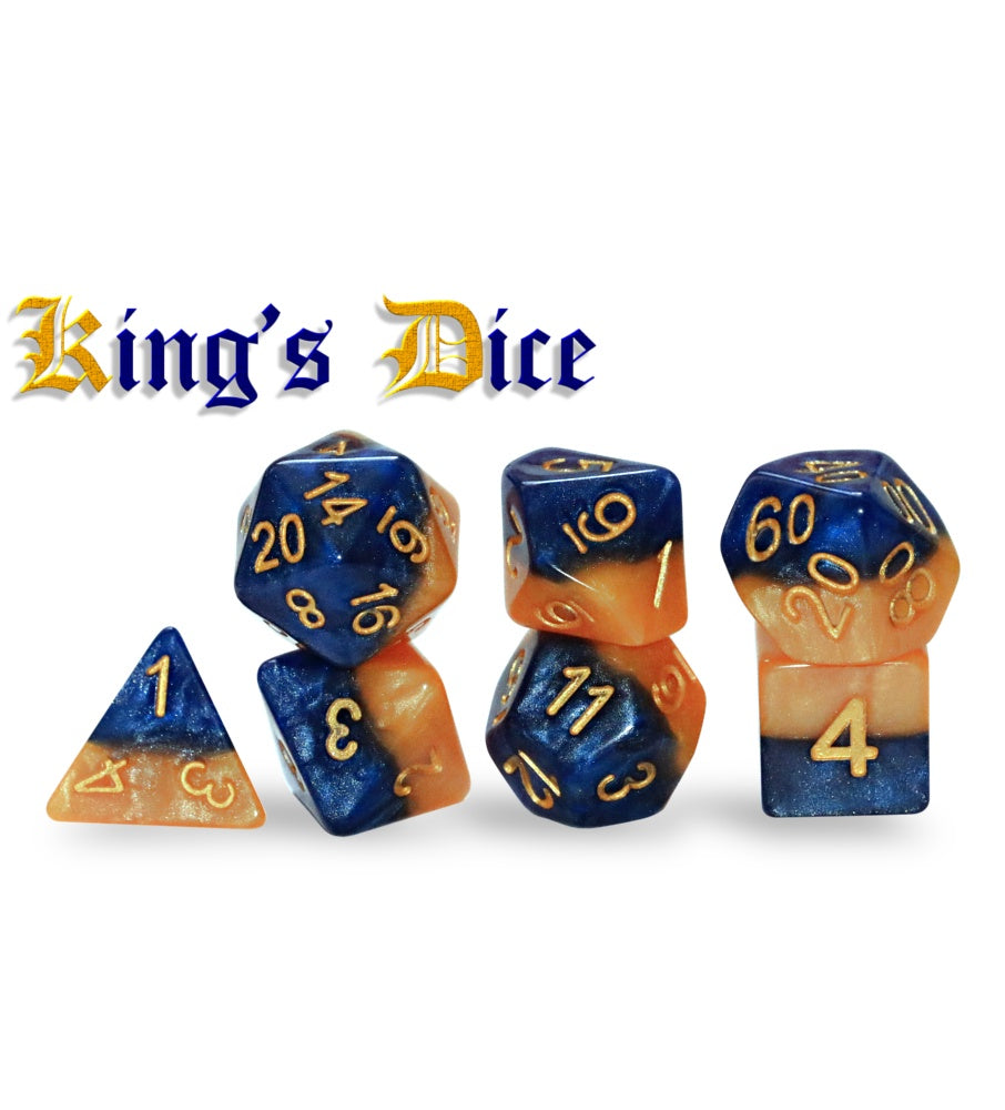 Gate Keeper Games: 7-Die Set - Halfsies Dice - King's Dice