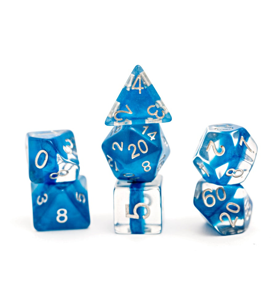 Gate Keeper Games: 7-Die Set - Neutron Dice - Power Teal