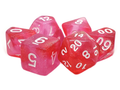 Old School Dice: 7-die Set: Galaxy - Pink Shimmer