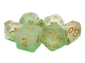 Old School Dice: 7-die Set: Luminous - Morning Mist